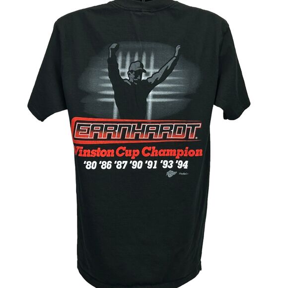 Vintage Dale Earnhardt NASCAR T Shirt Mens Medium Winston Cup Champion Tee Black - Picture 3 of 7